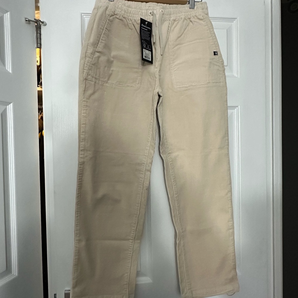 NEW Women’s M Winter Backcountry heavyweight M Cream Corduroy Pants NWT